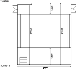 Fig. 1 Dimensions of the building