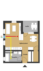 Apartmán, sociální bydlení nebo hotelový pokoj do 50 m2