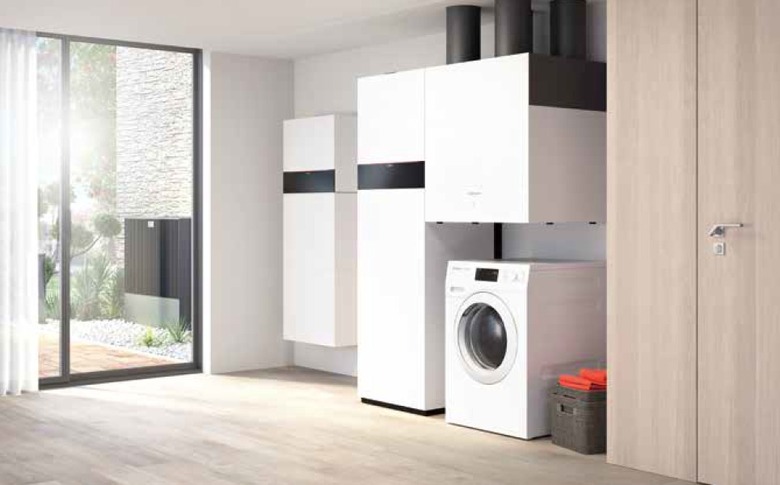 Vtrac jednotka Vitoair CT na regulan platform One Base s tepelnm erpadlem vzduch/voda Vitocal 252-A a bateriovm loitm Vitocharge VX3*