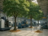 Obrzek 1: Zelen barva nad hlavou, umn list a zpv ptk by mohly v hale vytvet pjemn prosted pro prci.