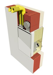 Integrovaná montáž do stěny U2