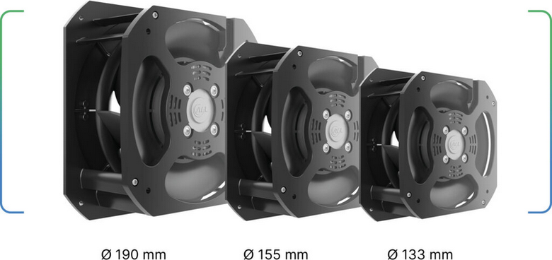 Ventilátory B3P Compact - kompaktní ventilátory pro omezený instalační prostor